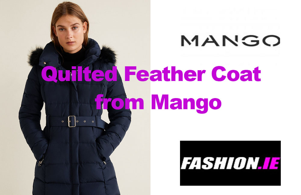 Latest fashion: Quilted Feather Coat from Mango
