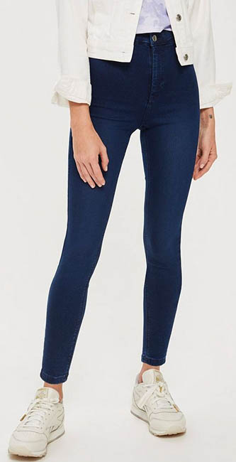 Tall Indigo Joni Jeans from Topshop