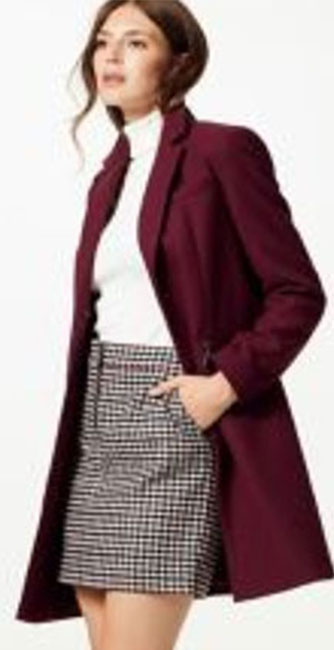 Wool Blend Single Breasted Coat from M&S