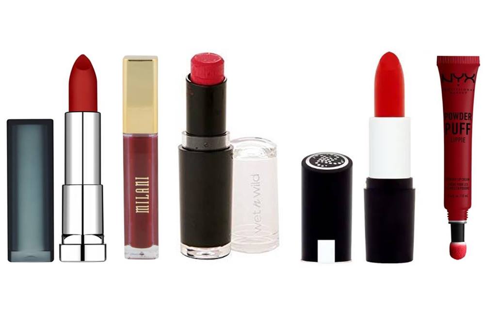 5 Red Lipsticks For €10 Or Under