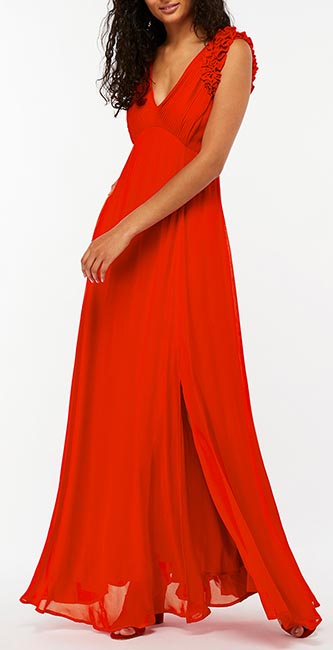 Alanis Pleat Maxi Dress From Monsoon