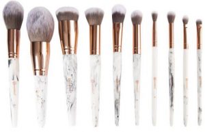 Bh Cosmetics Marble Luxe 10 Piece Brush Set