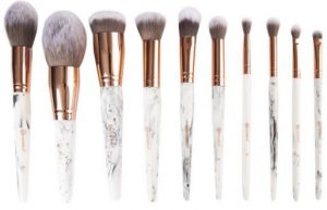 BH Cosmetics Marble Luxe 10 Piece Brush Set