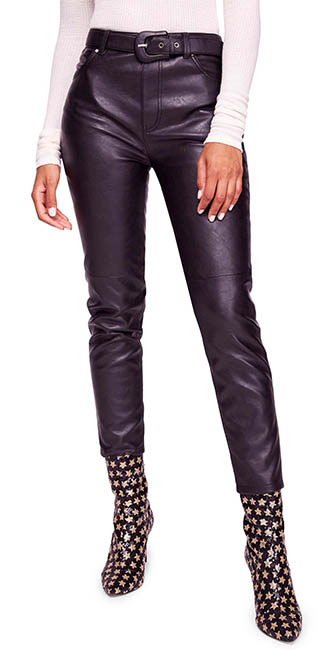 Belted Faux Leather Skinny Pants from Nordstrom