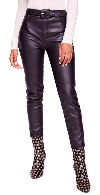 Belted Faux Leather Skinny Pants From Nordstrom