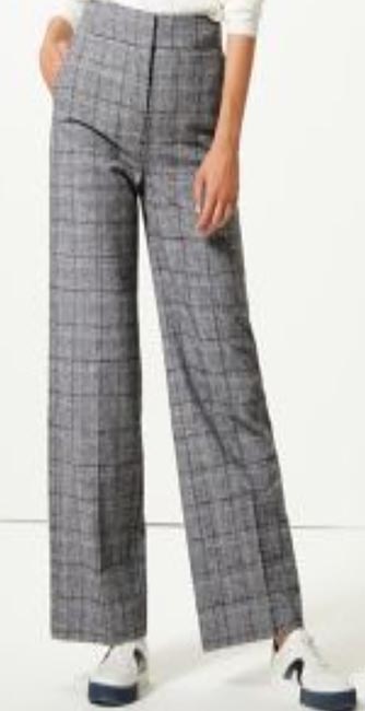 Checked Wide Leg Trousers From M&Amp;S