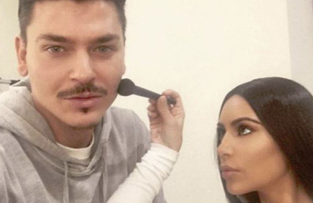 Kim Kardashian West And Her Make-Up Artist Mario Dedivanovic