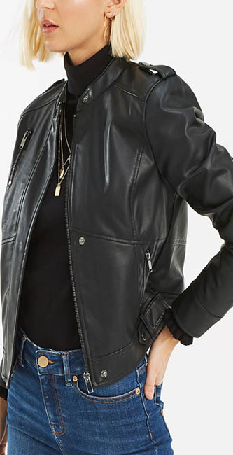 Faux Leather Jacket From Oasis