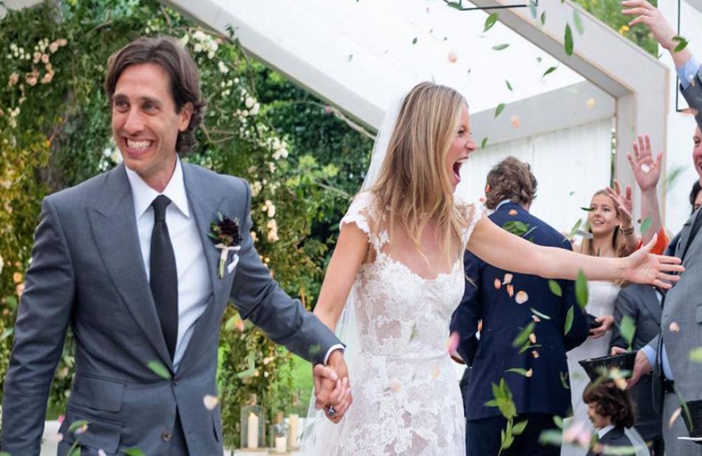 Gwyneth Paltrow shares first look at Valentino wedding dress