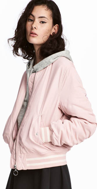 H&M Pink Bomber Jacket