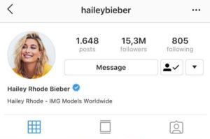 Hailey Bieber (Instagram)