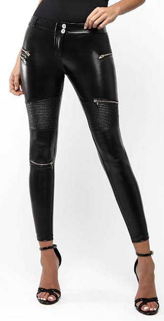 Hugz Faux Leather Biker Pants from Cari’s Closet