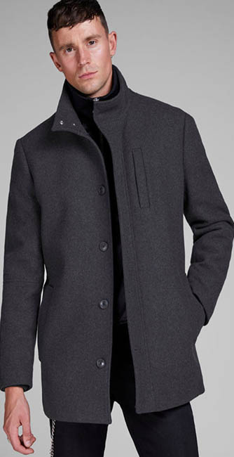 Jack &Amp; Jones Wool Blend Jacket