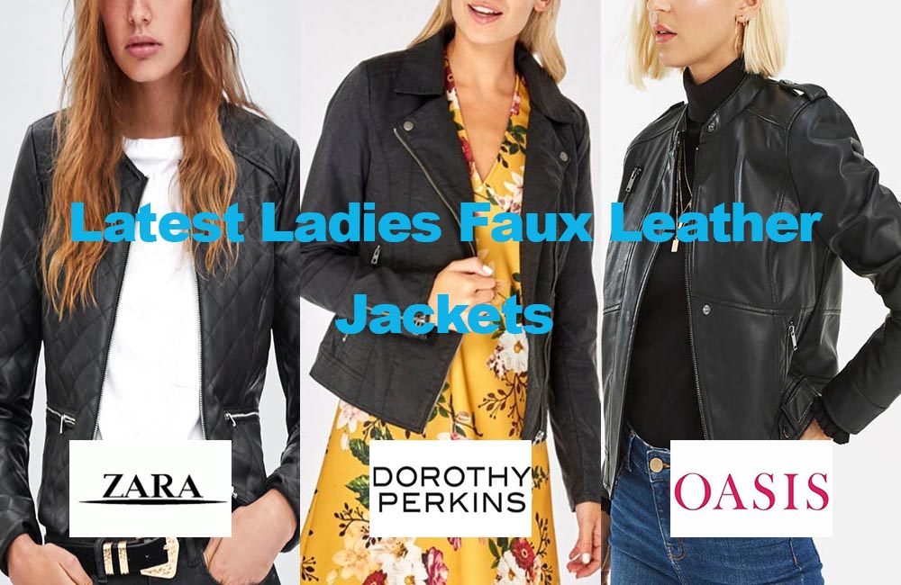 Latest Ladies Faux Leather Look Jackets