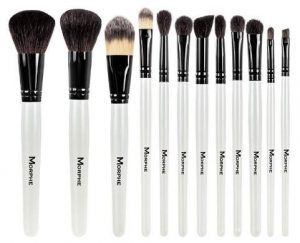 Morphe 12-Piece Black and White Travel Set