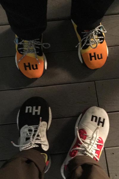 Pharrell Williams Adidas, Solar Hu shoes (Instagram)