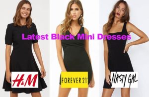 The latest in black mini dress fashion designs