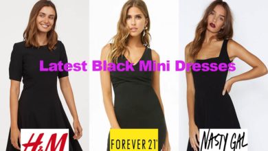 The latest in black mini dress fashion designs