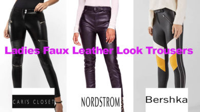 The latest in ladies faux leather trouser fashion