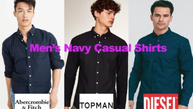 The latest in men’s casual navy shirt design fashion