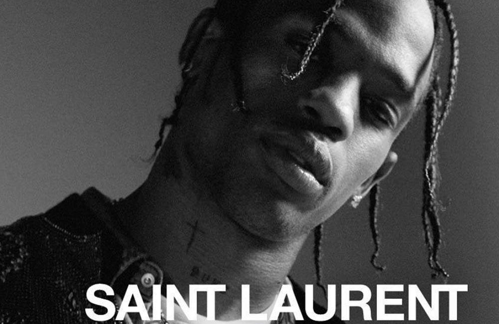 Travis Scott is the new face of Saint Laurent