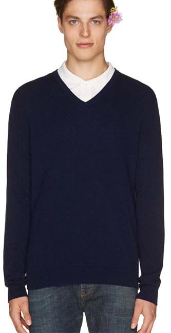 Woollen V-Neck Sweater From Benetton