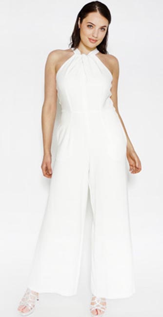 Front View Of This Donna Ricco Sleeveless Jumpsuit From Pamela Scott