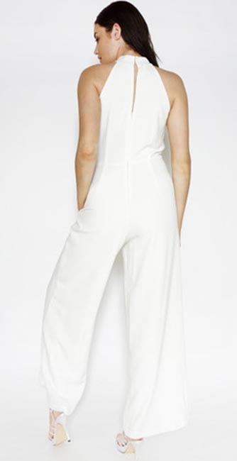 Rear View Of This Donna Ricco Sleeveless Jumpsuit From Pamela Scott