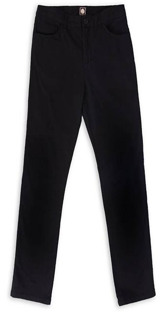 Black Cotton Twill Trousers From Pretty Green