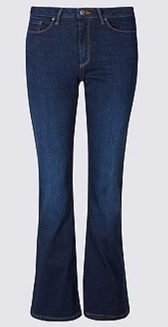 Culpt &Amp; Lift Mid Rise Slim Boot Cut Jeans From M&Amp;S