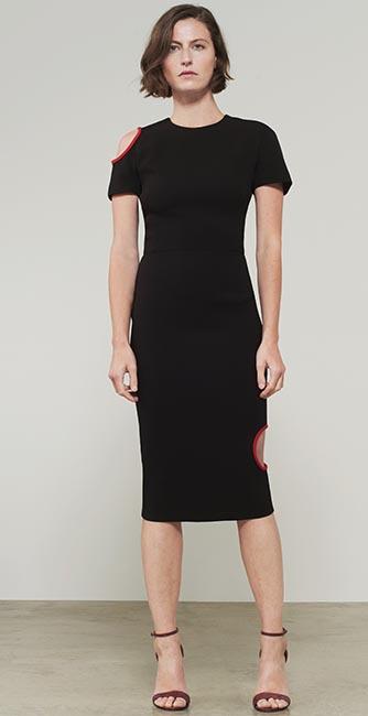 Cut Out T-Shirt Fitted Dress From Victoria Beckham