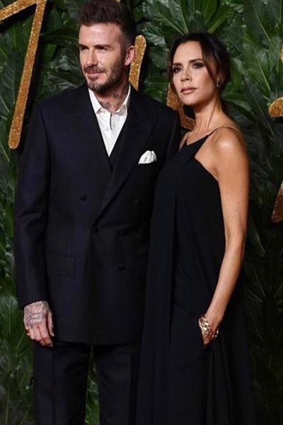 David Beckham and his wife Victoria Beckham (Instagram photo) 2018