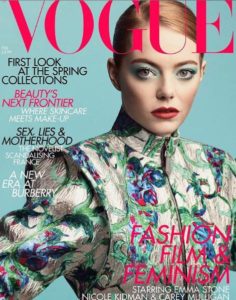 Emma Stone covers British Vogue (Instagram Photo)