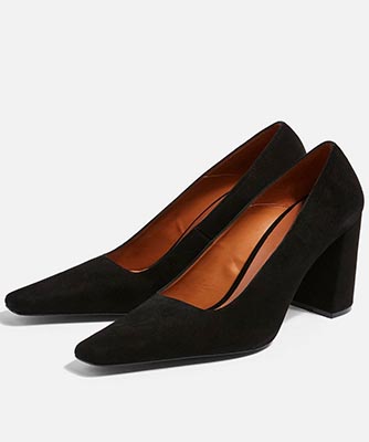 Genna Black Court Shoes From Topshop