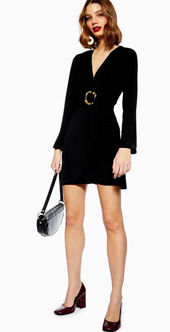Horn ring dress and shoes from Topshop