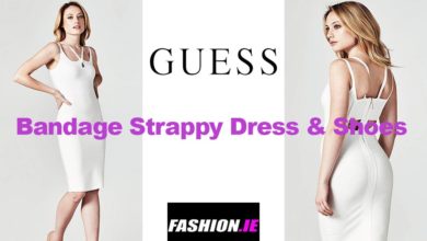 Latest fashion Bandage dress and shoes from Guess