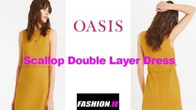 Latest fashion Scallop double layer dress from Oasis