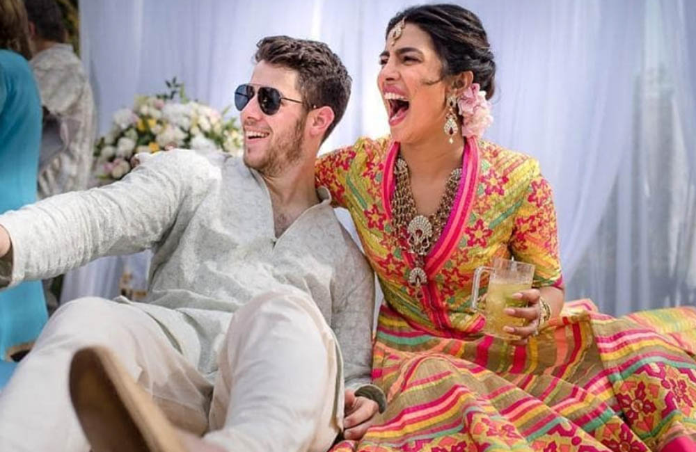 Nick Jonas And Priyanka Chopra on their wedding day (Instagram photo)