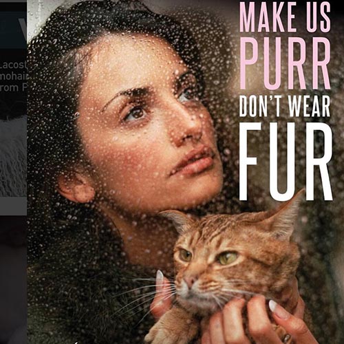Penelope Cruz new ad for PETA