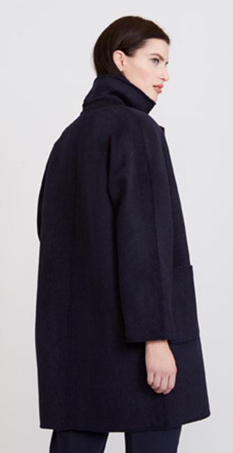 Rear View Of This Paul Costelloe Living Studio Contrast Collar Coat From Dunnes Stores