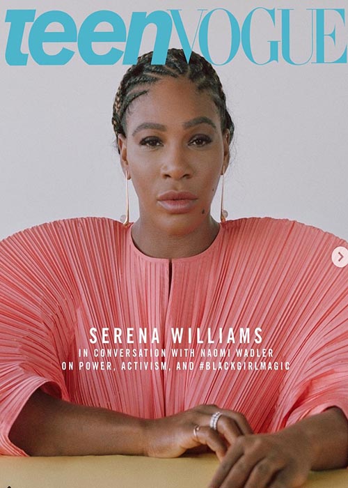 Serena Williams chats to Teen Vogue (Instagram photo)