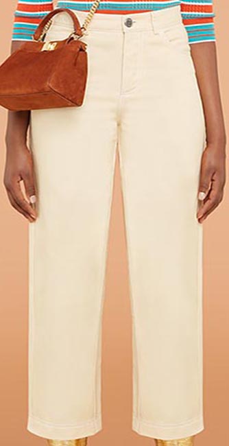 Beige Trousers From Fendi