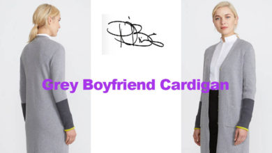 Boyfriend Cardigan from Irish designer Peter O’Brien