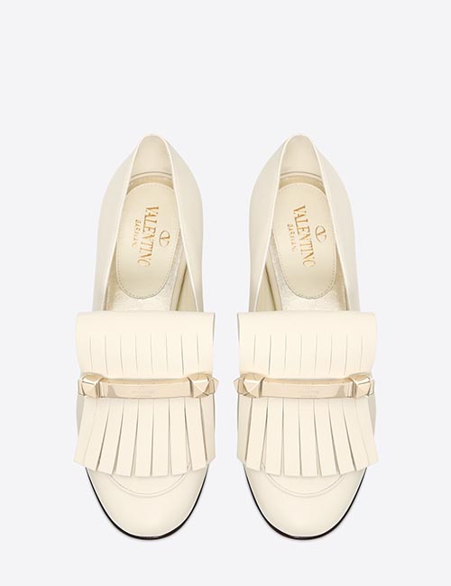 Fringe Flat Loafers From Valentino