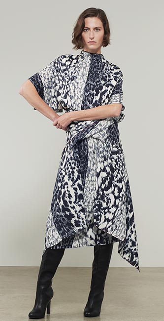 High Neck Open Back Midi Dress from Victoria Beckham