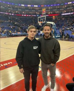 Jamie Redknapp And Charley Attend A Basketball Game (Jamie Redknapp Instagram Photo)