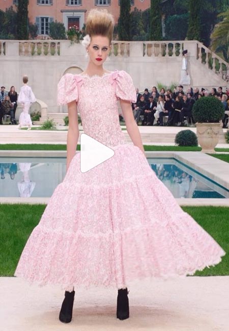 Kaia Gerber at Chanel haute couture show