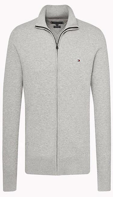 Pure Cotton Zip Thru Jumper From Tommy Hilfiger