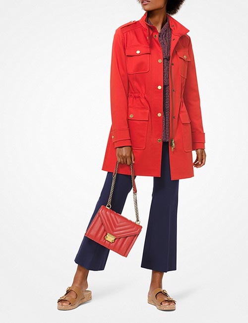 Sateen Cargo Jacket from Michael Kors