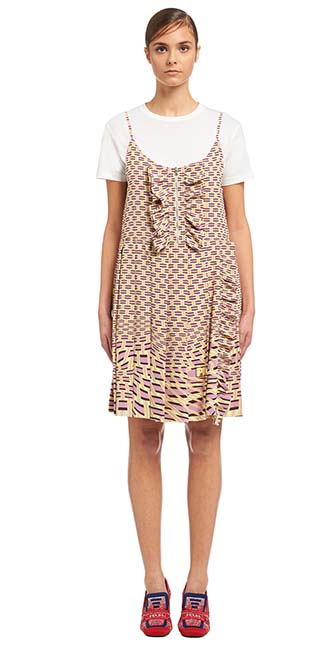 Silk Crepe de chine dress from Prada